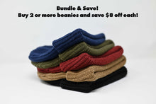 Load image into Gallery viewer, Crimson Hemp Ribbed Beanie