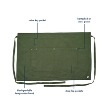 Load image into Gallery viewer, Dark Green Bistro Apron