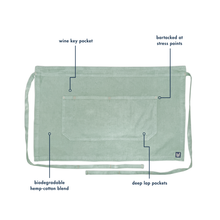 Load image into Gallery viewer, Sage Green Bistro Apron