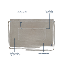 Load image into Gallery viewer, Taupe Bistro Apron
