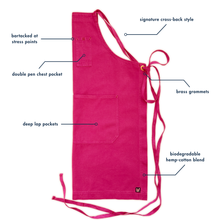 Load image into Gallery viewer, Bougainvillea Full Cross-Back Apron