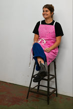 Load image into Gallery viewer, Fuschia Composition Notebook Print Full Cross-Back Apron