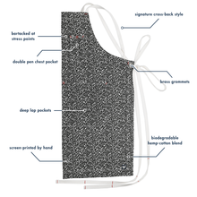 Load image into Gallery viewer, Black Composition Notebook Print Full Cross-Back Apron