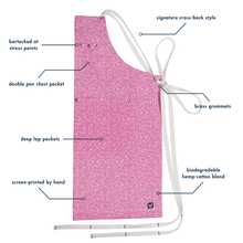 Load image into Gallery viewer, Fuschia Composition Notebook Print Full Cross-Back Apron