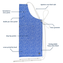 Load image into Gallery viewer, Royal Composition Notebook Print Full Cross-Back Apron