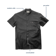 Load image into Gallery viewer, Le Metier, Short-Sleeve Work Shirt - Noir