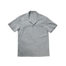 Load image into Gallery viewer, L'Ouvrier, Short-Sleeve Work Shirt - Blue Stripe