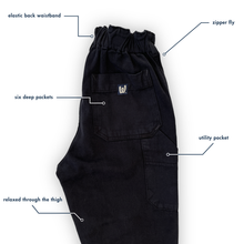 Load image into Gallery viewer, Hemp Unisex Work Pant - Black