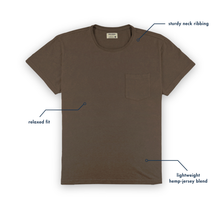 Load image into Gallery viewer, Dark Roast - The Hemp Pocket Tee