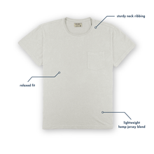 Load image into Gallery viewer, Natural - The Hemp Pocket Tee