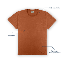 Load image into Gallery viewer, Terracotta - The Hemp Pocket Tee