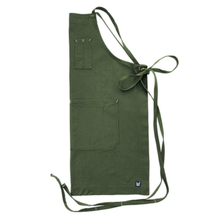 Load image into Gallery viewer, Dark Green Full Cross-Back Apron