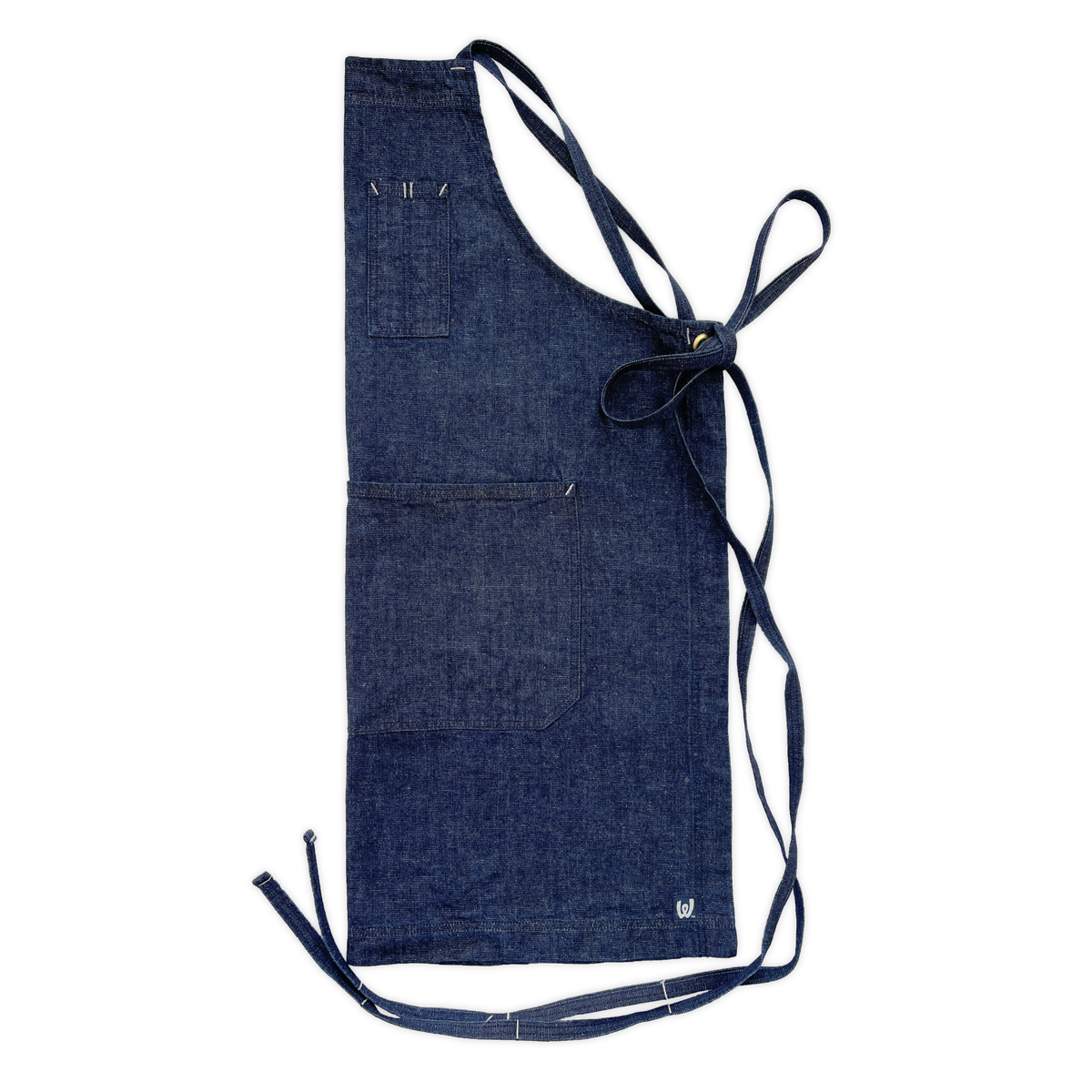 Denim Full Cross-Back Apron – White Bark Workwear