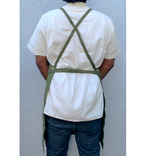 Load image into Gallery viewer, Dark Green Full Cross-Back Apron