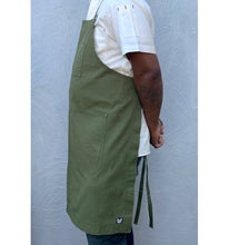 Load image into Gallery viewer, Dark Green Full Cross-Back Apron