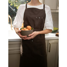 Load image into Gallery viewer, Dark Brown Full Cross-Back Apron