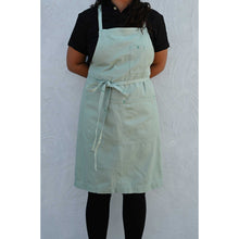 Load image into Gallery viewer, Sage Green Full Cross-Back Apron