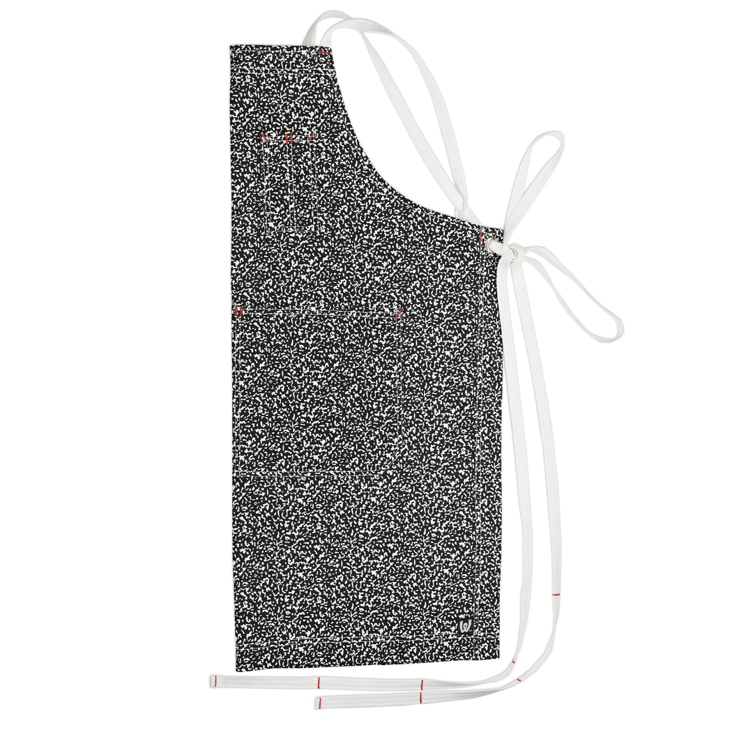 Black Composition Notebook Print Full Cross-Back Apron