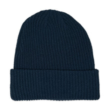 Load image into Gallery viewer, Navy Hemp Ribbed Beanie