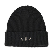 Load image into Gallery viewer, Noir Hemp Ribbed Beanie
