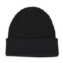 Load image into Gallery viewer, Noir Hemp Ribbed Beanie