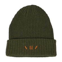 Load image into Gallery viewer, Olive Hemp Ribbed Beanie