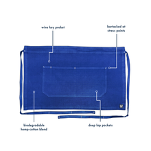 Load image into Gallery viewer, Egyptian Indigo Bistro Apron