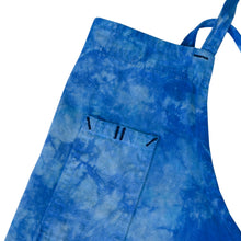 Load image into Gallery viewer, Cloud Blue Tie-Dye Full Cross-Back Apron