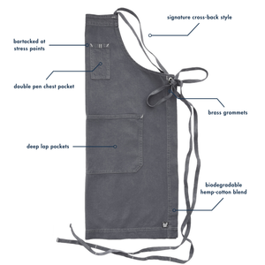 Granite Full Cross-Back Apron