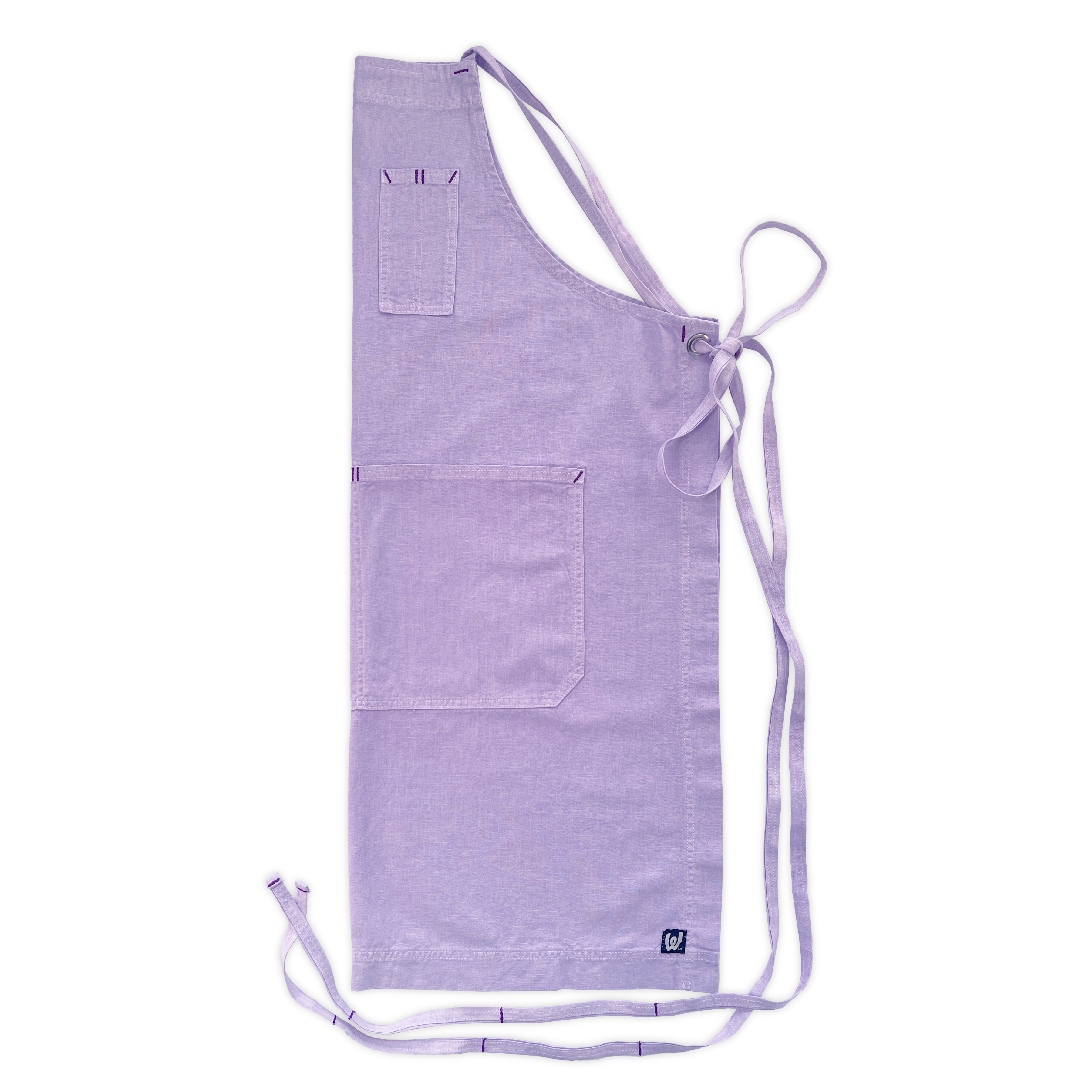 Lavender Full Cross-Back Apron – White Bark Workwear
