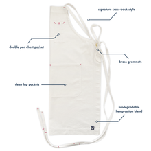 Load image into Gallery viewer, Natural Full Cross-Back Apron