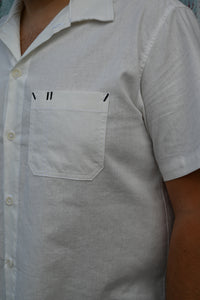L'Ouvrier, Short-Sleeve Work Shirt - Natural
