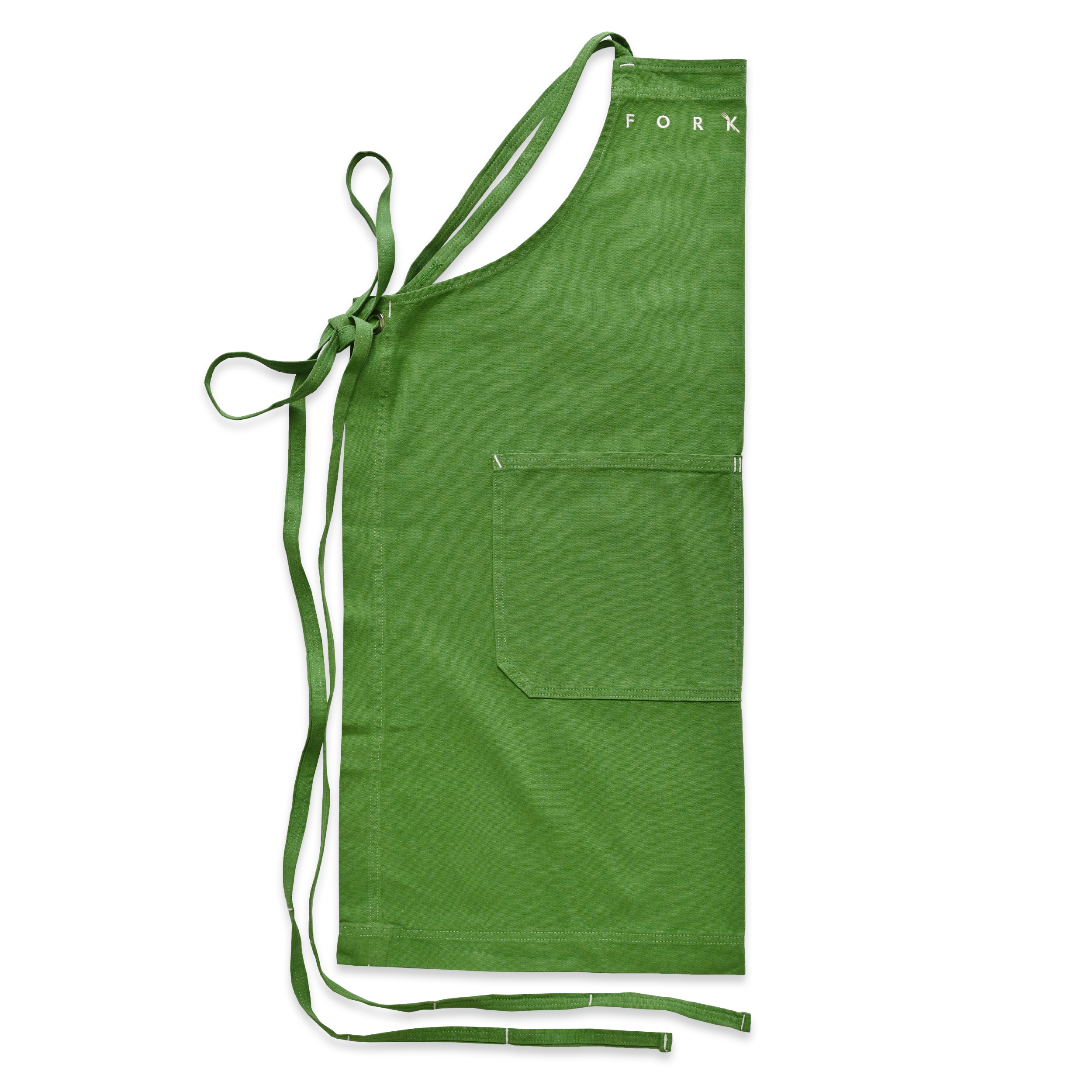 SHRUB Hand Me The Fork Cross-Back Apron – White Bark Workwear