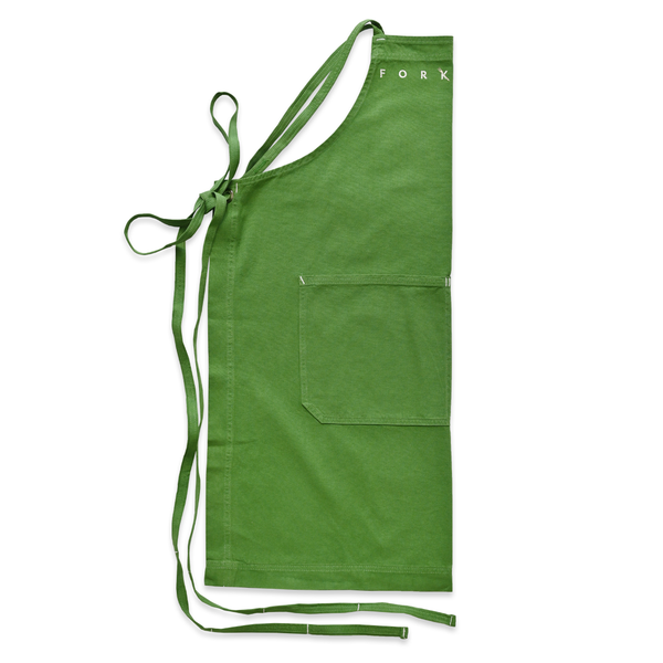 SHRUB Hand Me The Fork Cross-Back Apron – White Bark Workwear