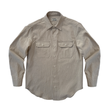 Load image into Gallery viewer, Le Contremaître, Long-Sleeve Work Shirt - Greige