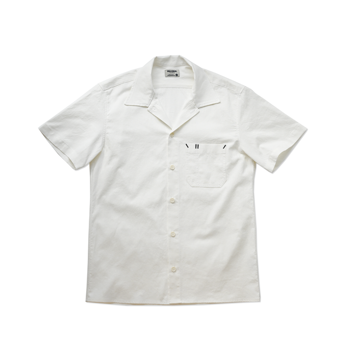 L'Ouvrier, Short-Sleeve Work Shirt - Natural