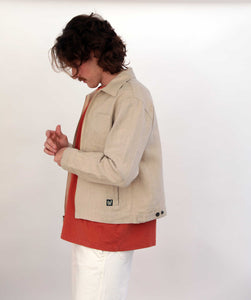 White Bark Edition Hemp After-Work Jacket - Dark Natural – White