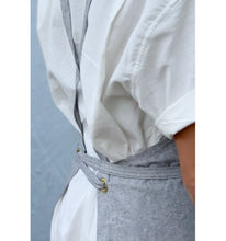 Load image into Gallery viewer, Light Gray Full Cross-Back Apron