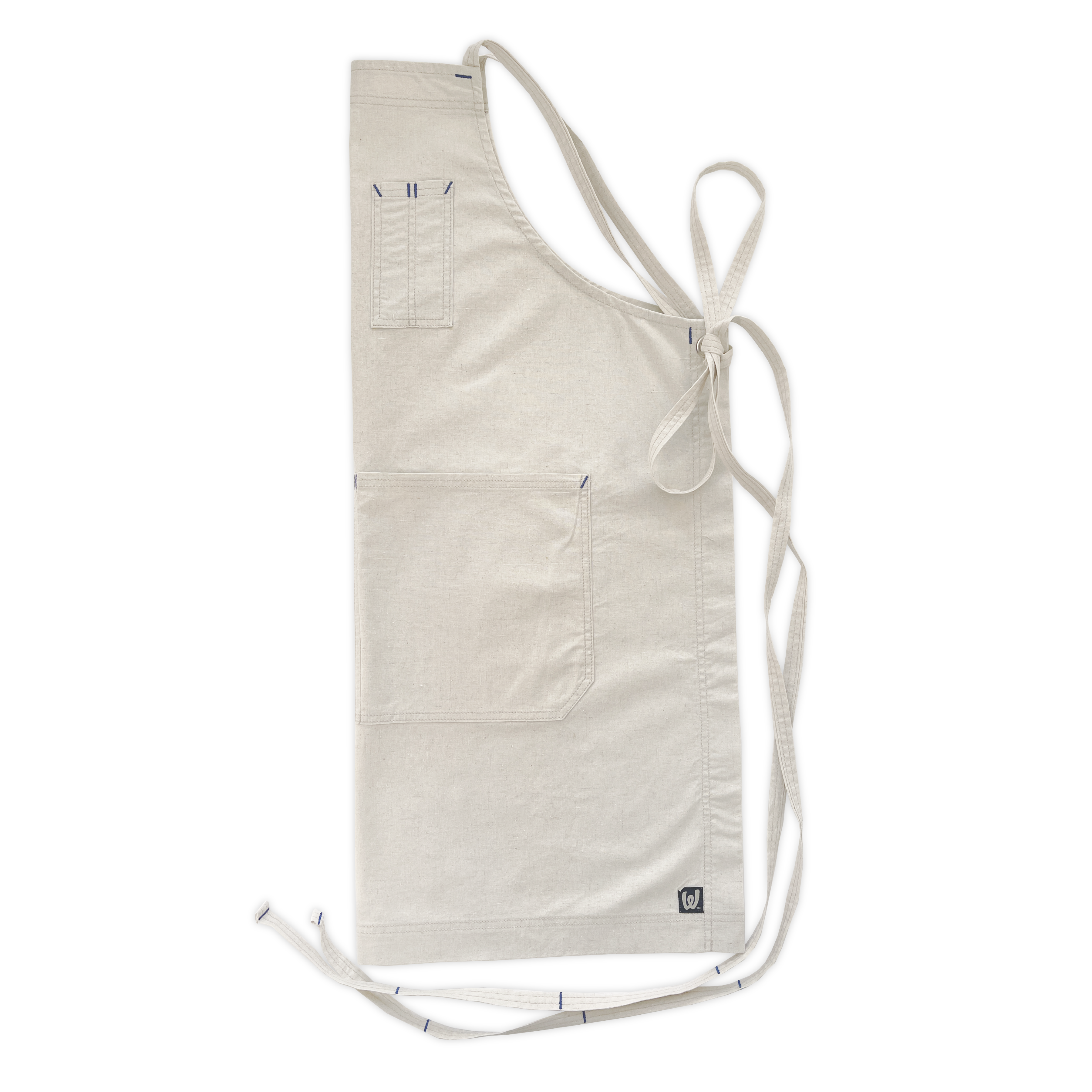 Greige Full Cross-Back Apron – White Bark Workwear Greige Full Cross-Back Apron – White Bark Workwear