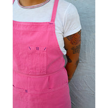 Load image into Gallery viewer, Zinnia Pink Full Cross-Back Apron