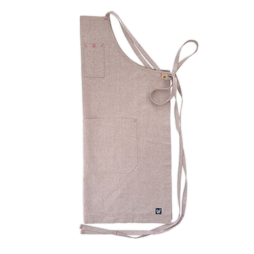 Pink Full Cross-Back Apron