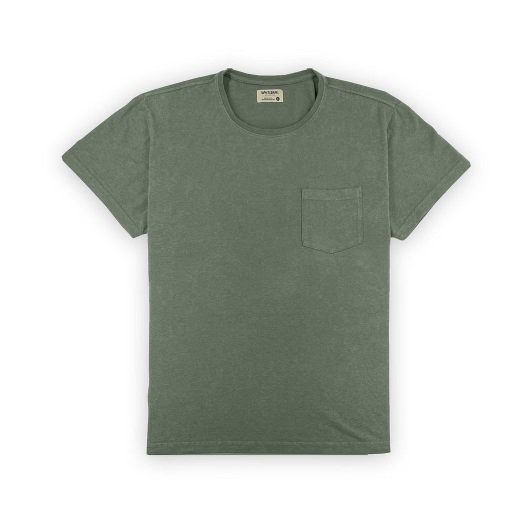 Cement Green - The Hemp Pocket Tee