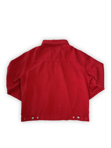 Hemp After-Work Jacket - Crimson Red