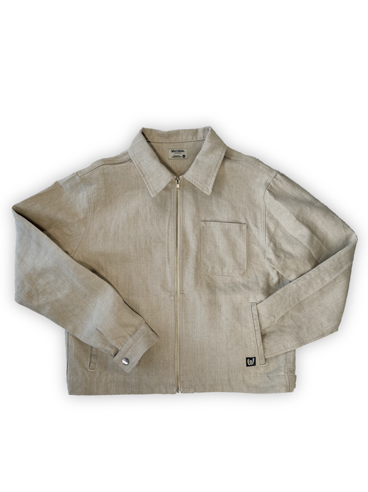Natural Full Cross-Back Apron – White Bark Workwear