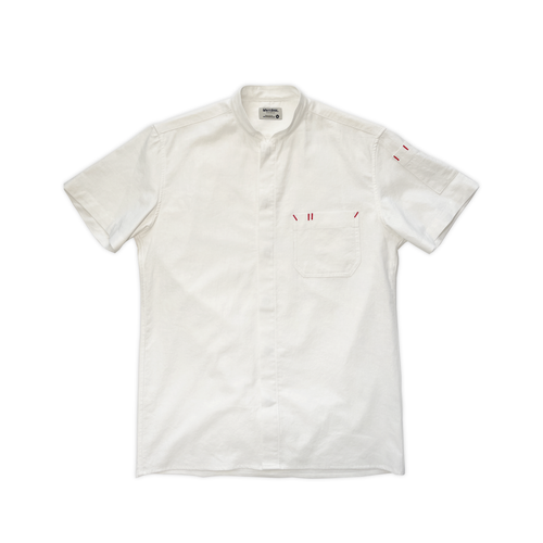 Le Metier, Short-Sleeve Work Shirt - Natural