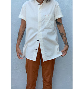 Le Metier, Short-Sleeve Work Shirt - Natural