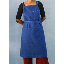Load image into Gallery viewer, Egyptian Indigo Full Cross-Back Apron