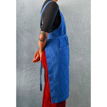 Load image into Gallery viewer, Egyptian Indigo Full Cross-Back Apron