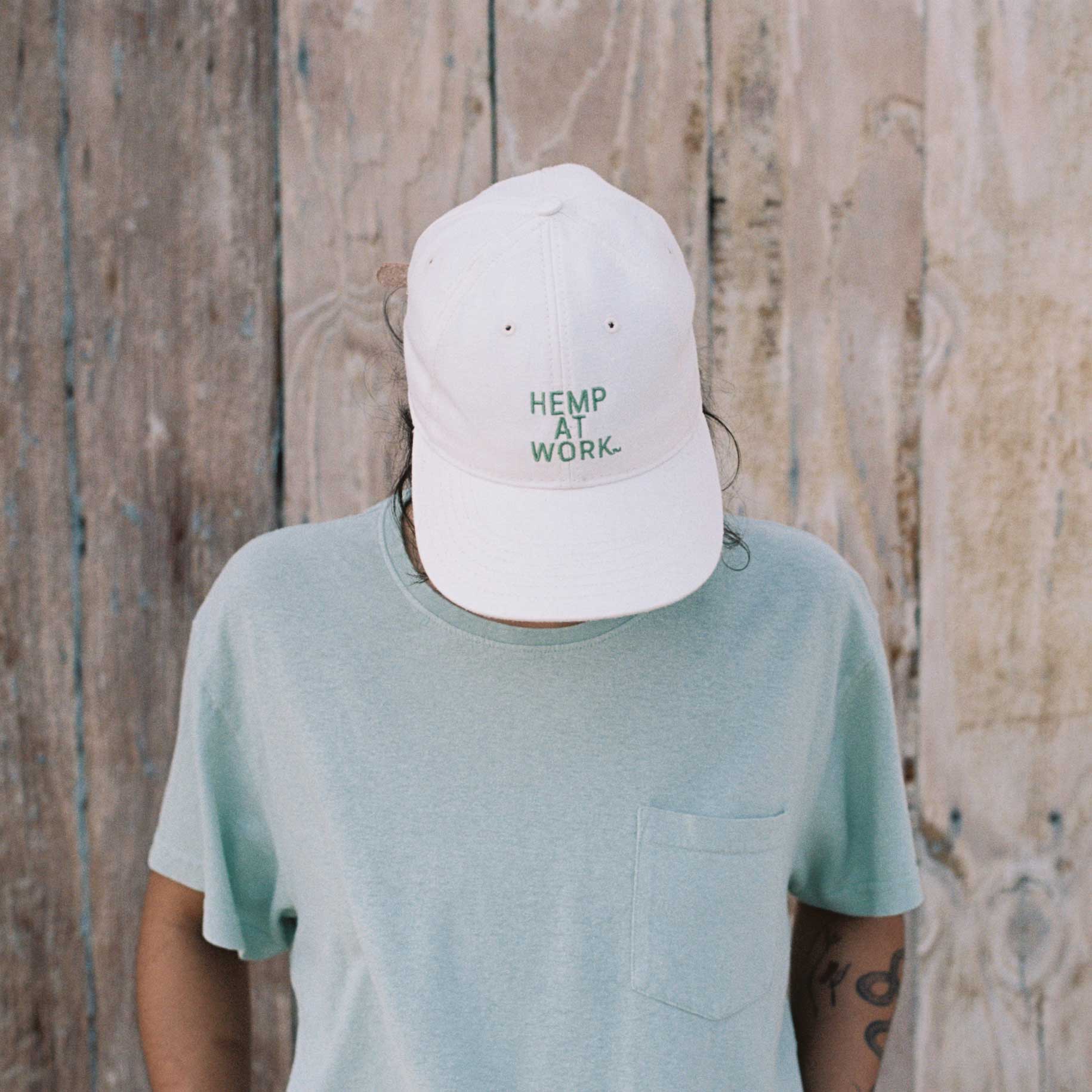 Work Hat w/ Hemp At Work – White Bark Workwear