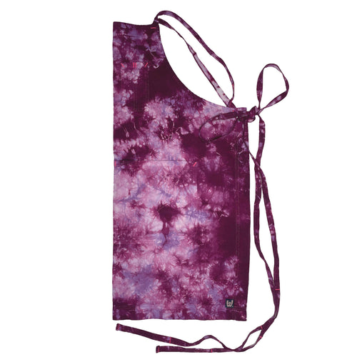 Galactic Purple Tie-Dye Full Cross-Back Apron